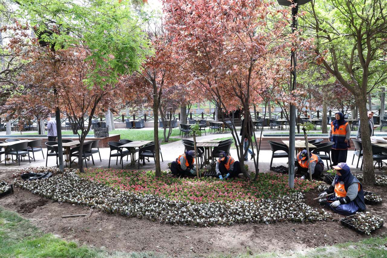 Konya’da 1 milyon 800 bin çiçek toprakla buluştu 8